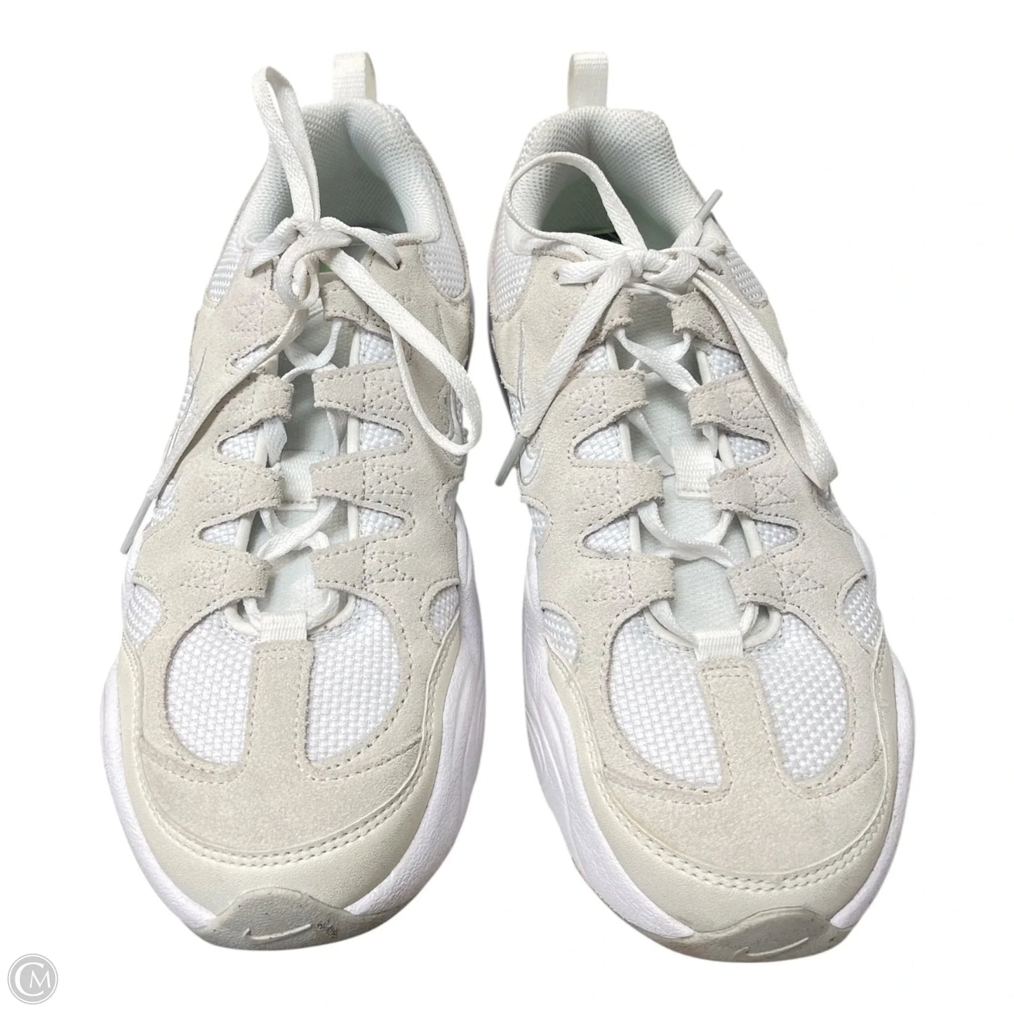 Shoes Sneakers By Nike In Tan & White, Size: 8