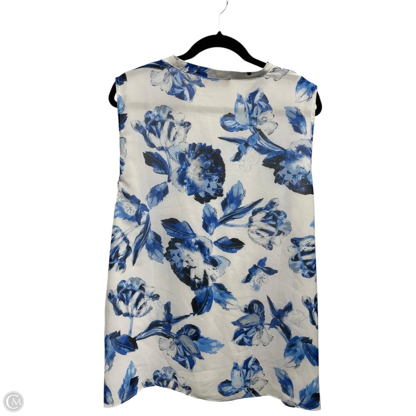 Blouse Designer By Karl Lagerfeld In Floral Print, Size: Xxl
