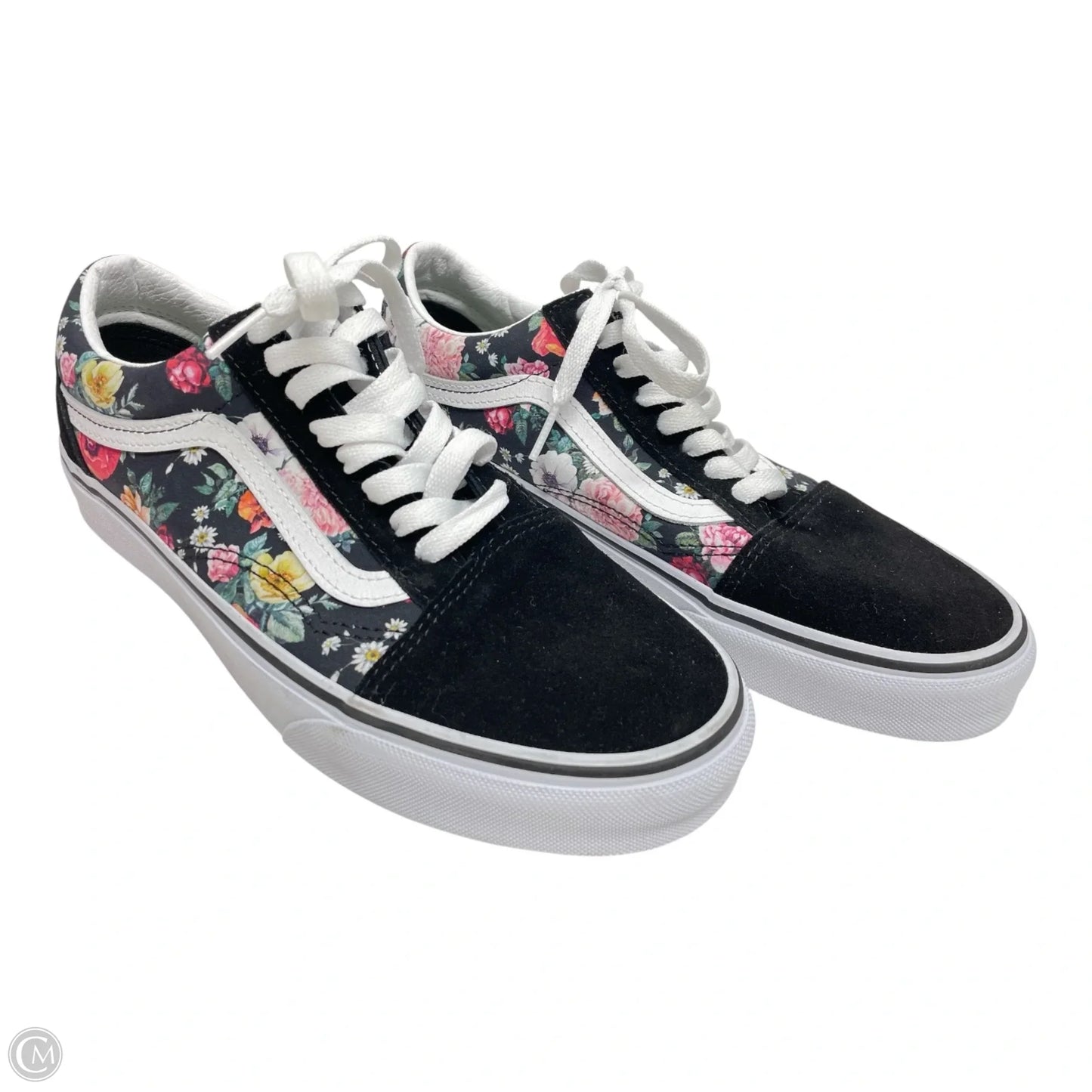 Shoes Sneakers By Vans In Floral Print, Size: 9