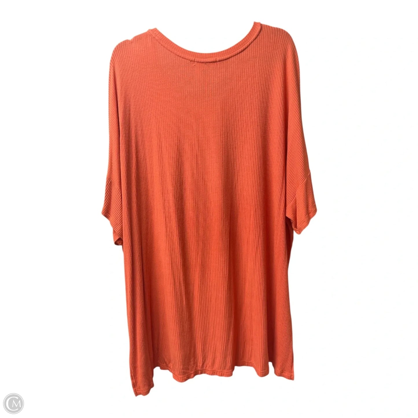 Top Short Sleeve By Ellos In Orange, Size: 2x