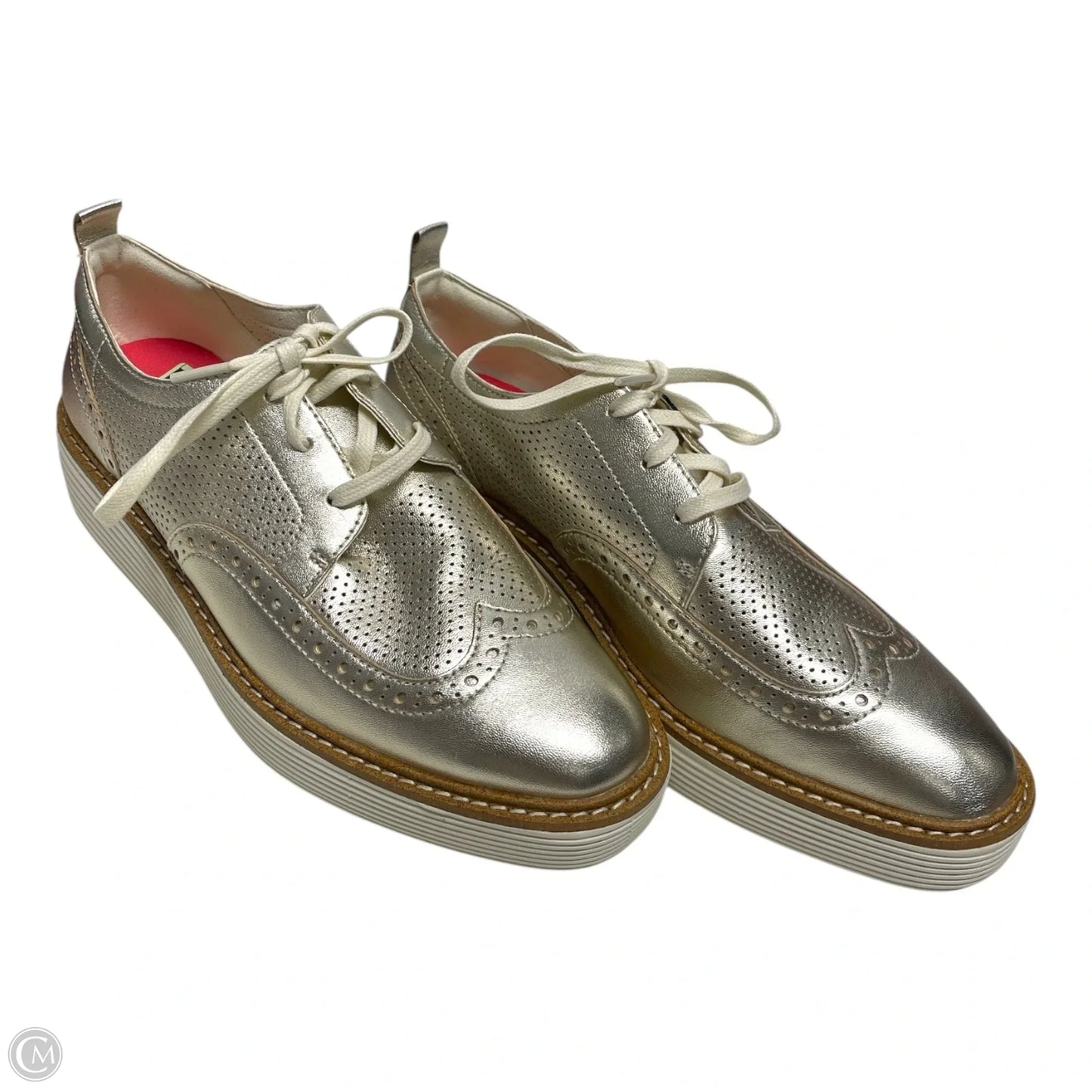 Shoes Heels Platform By Cole-haan In Silver, Size: 7