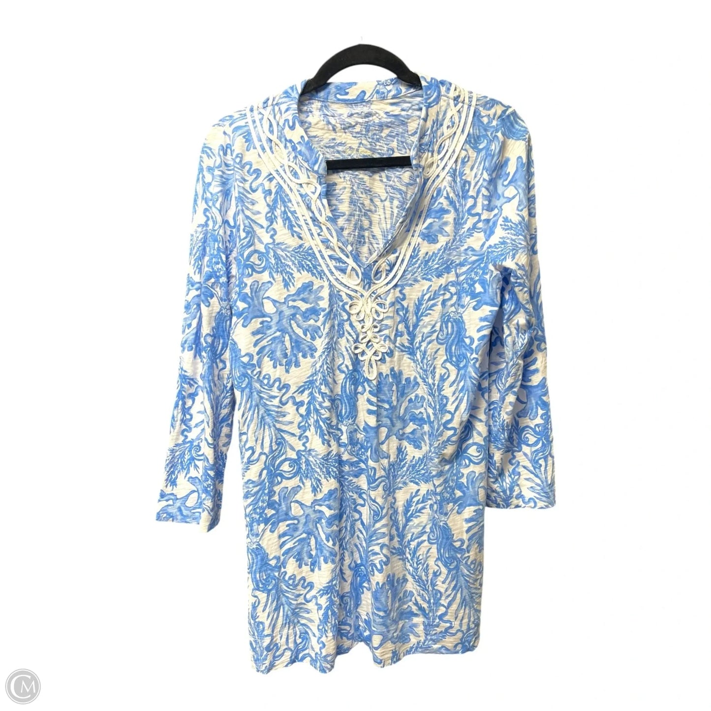 Dress Designer By Lilly Pulitzer In Nautical Print, Size: L