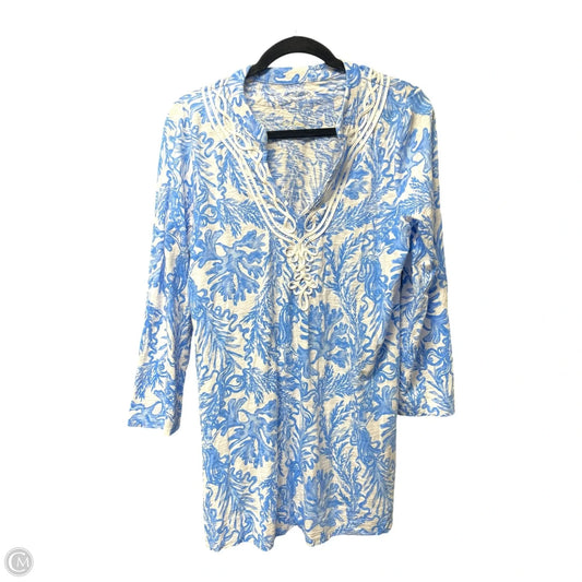 Dress Designer By Lilly Pulitzer In Nautical Print, Size: L