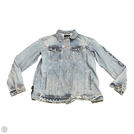 Jacket Denim By Zara In Blue Denim, Size: Xs