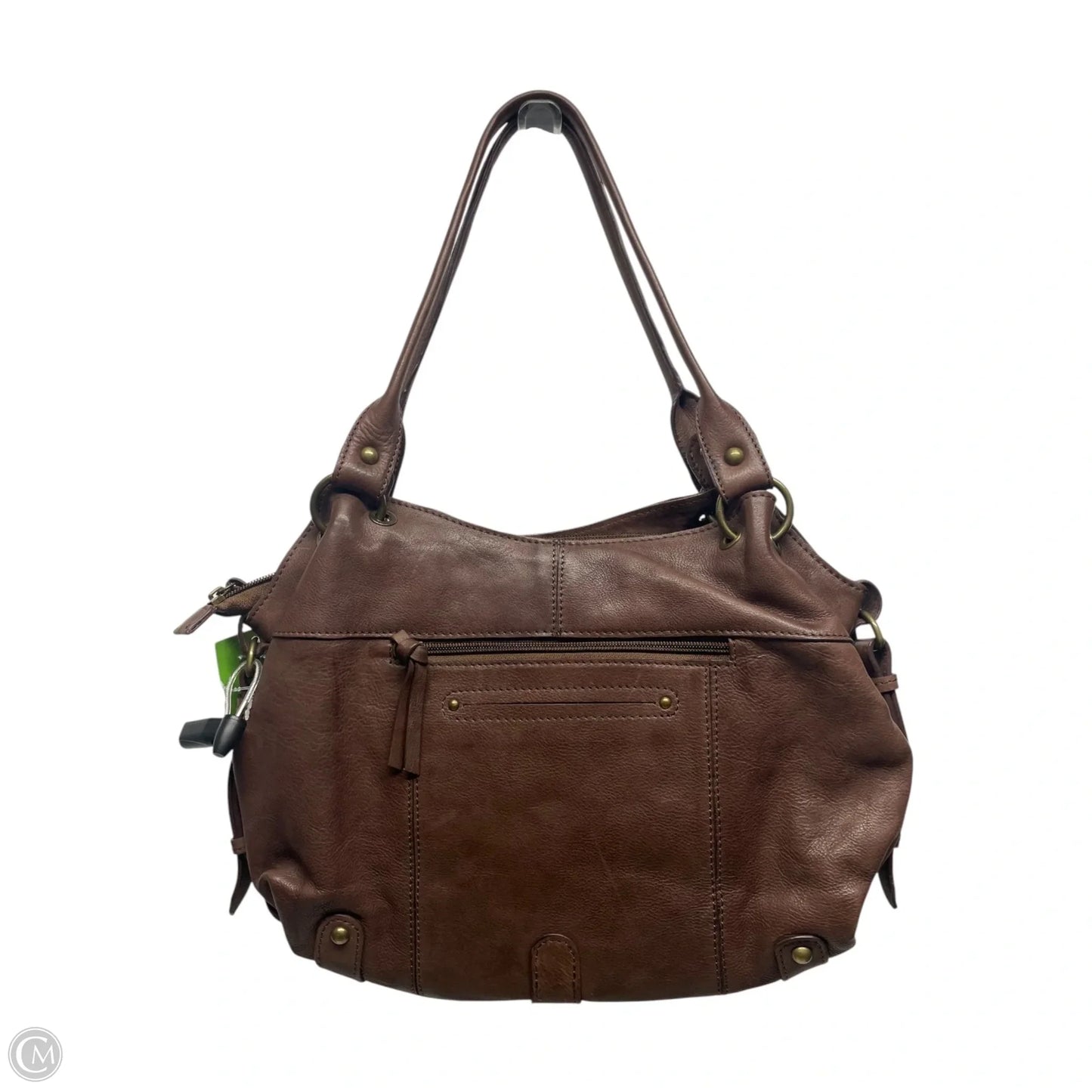 Handbag Leather By Cmc, Size: Medium