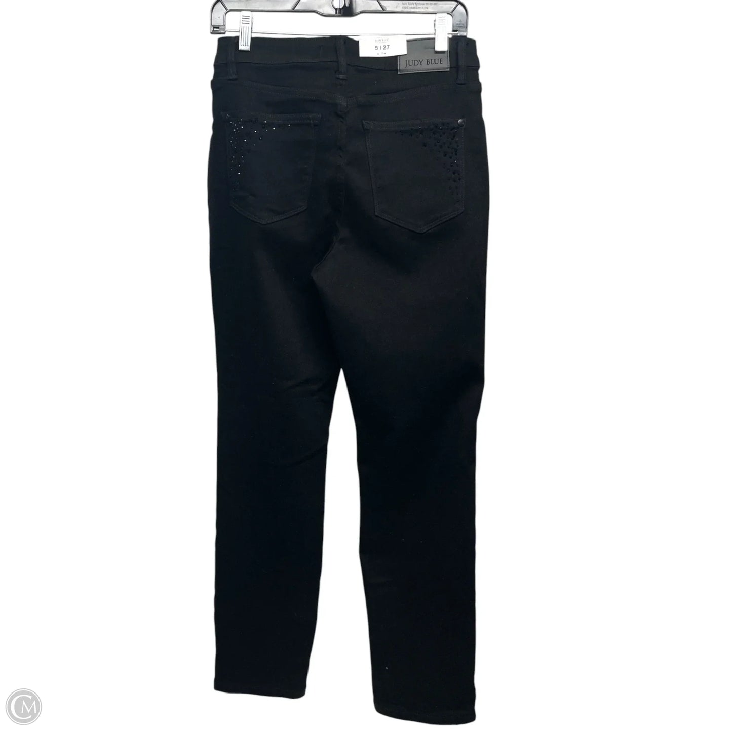 Jeans Straight By Judy Blue In Black Denim, Size: 4
