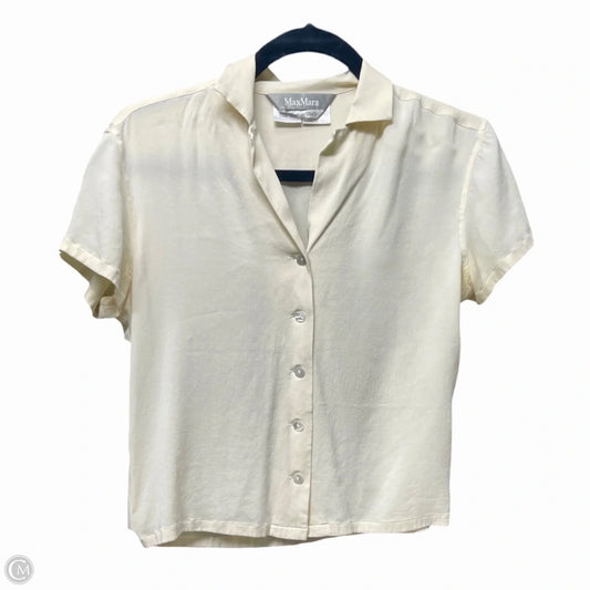 Blouse Designer By Max Mara In Cream, Size: S