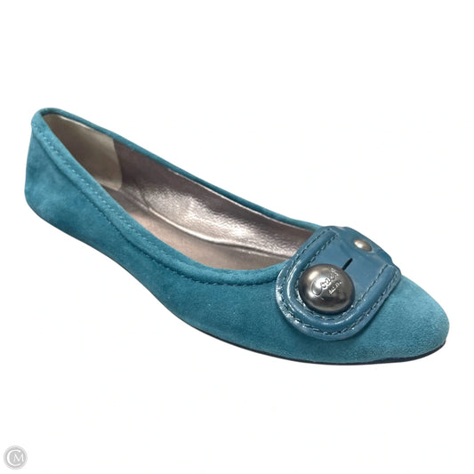 Shoes Designer By Coach In Teal, Size: 5.5