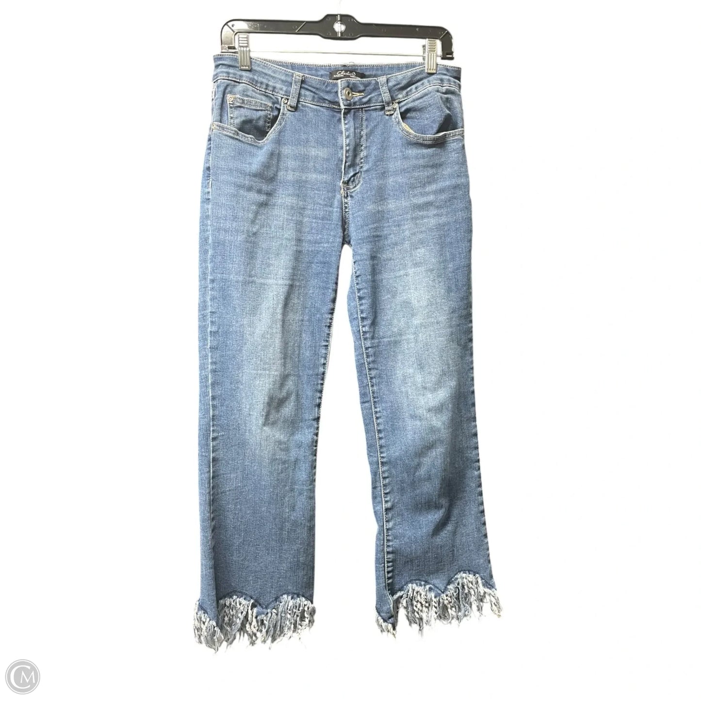 Jeans Cropped By Charlie B In Blue Denim, Size: 8