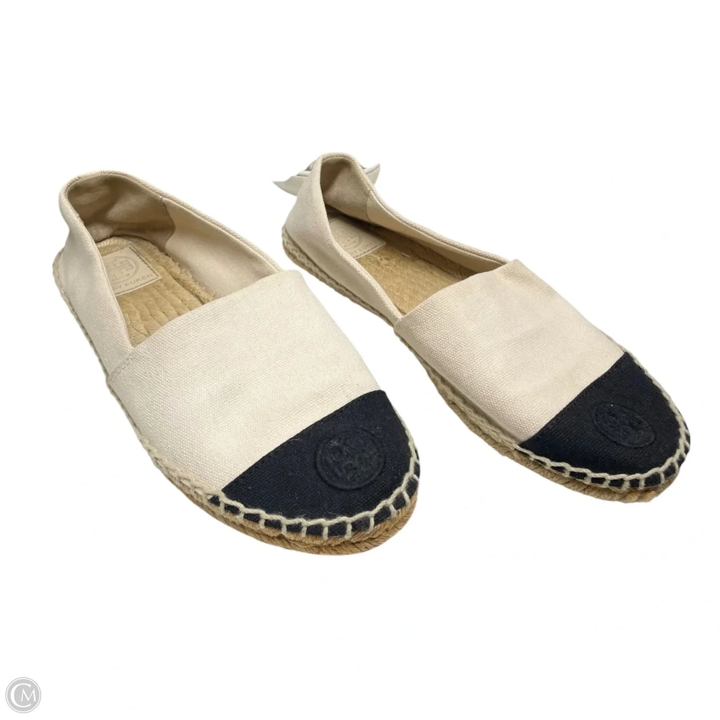 Shoes Designer By Tory Burch In Black & Cream, Size: 7