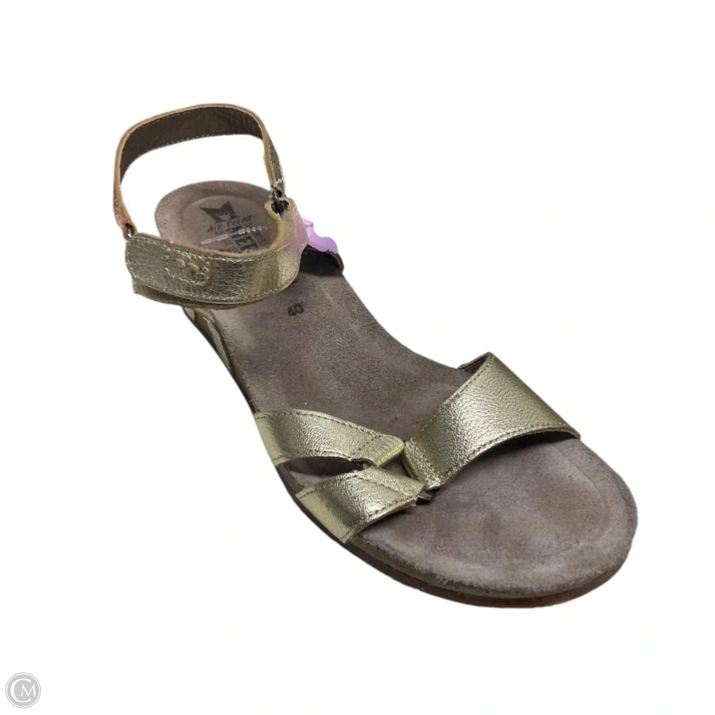 Sandals Heels Wedge By Mephisto In Gold, Size: 9.5