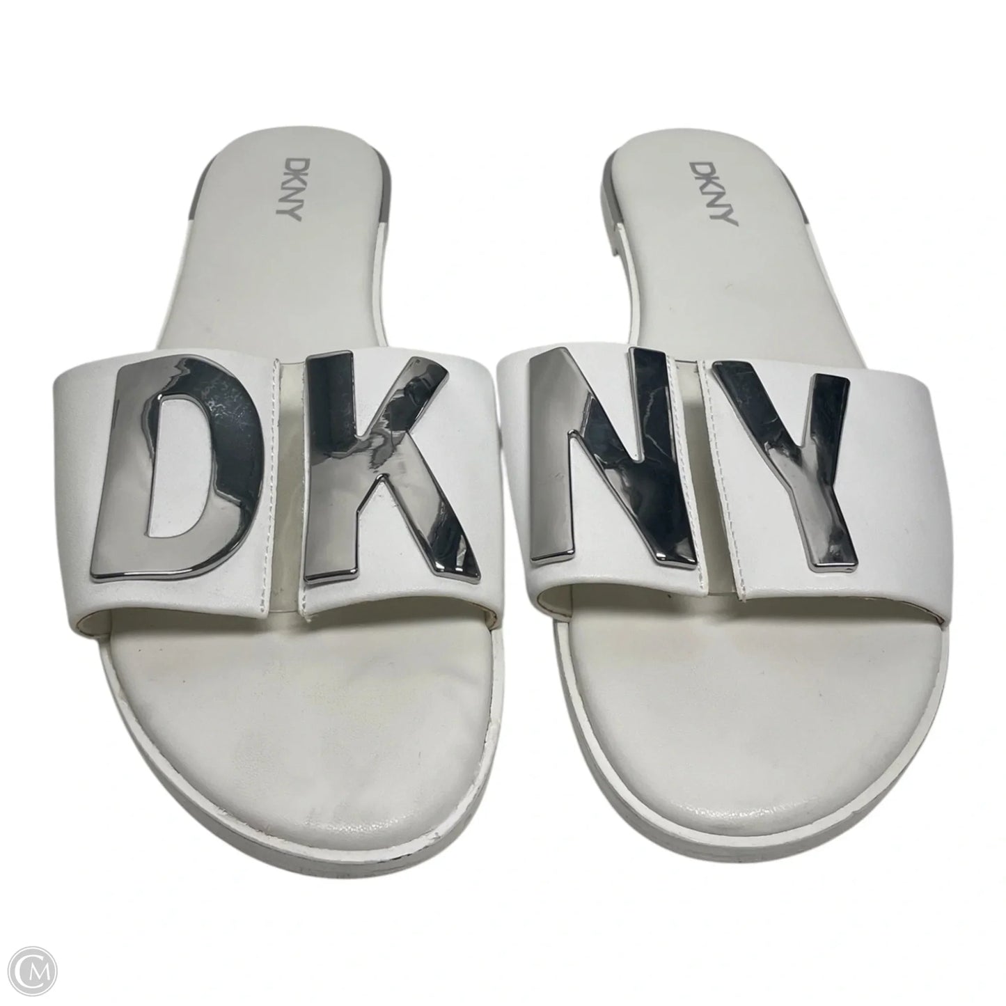 Sandals Flats By Dkny In Ivory, Size: 9