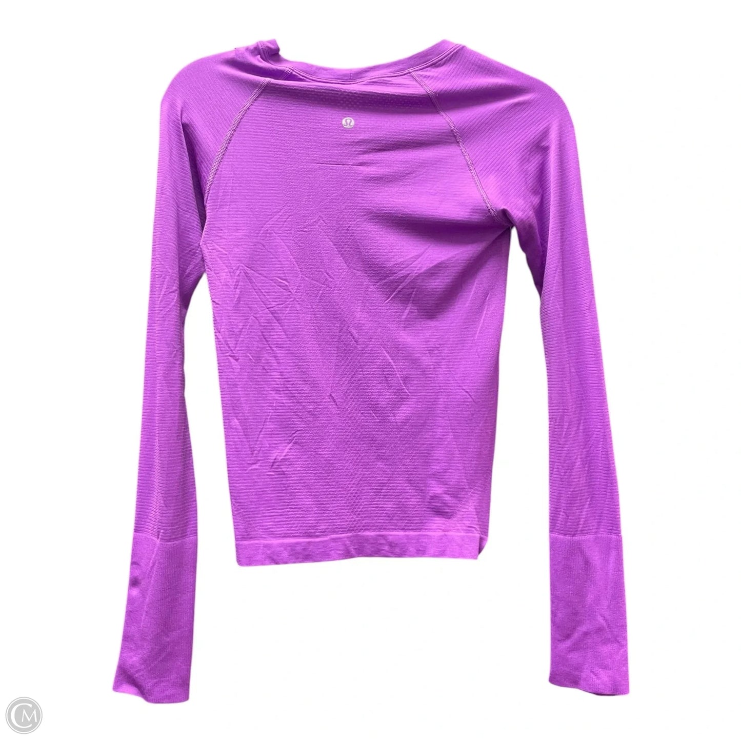 Athletic Top Long Sleeve Crewneck By Lululemon In Purple, Size: S