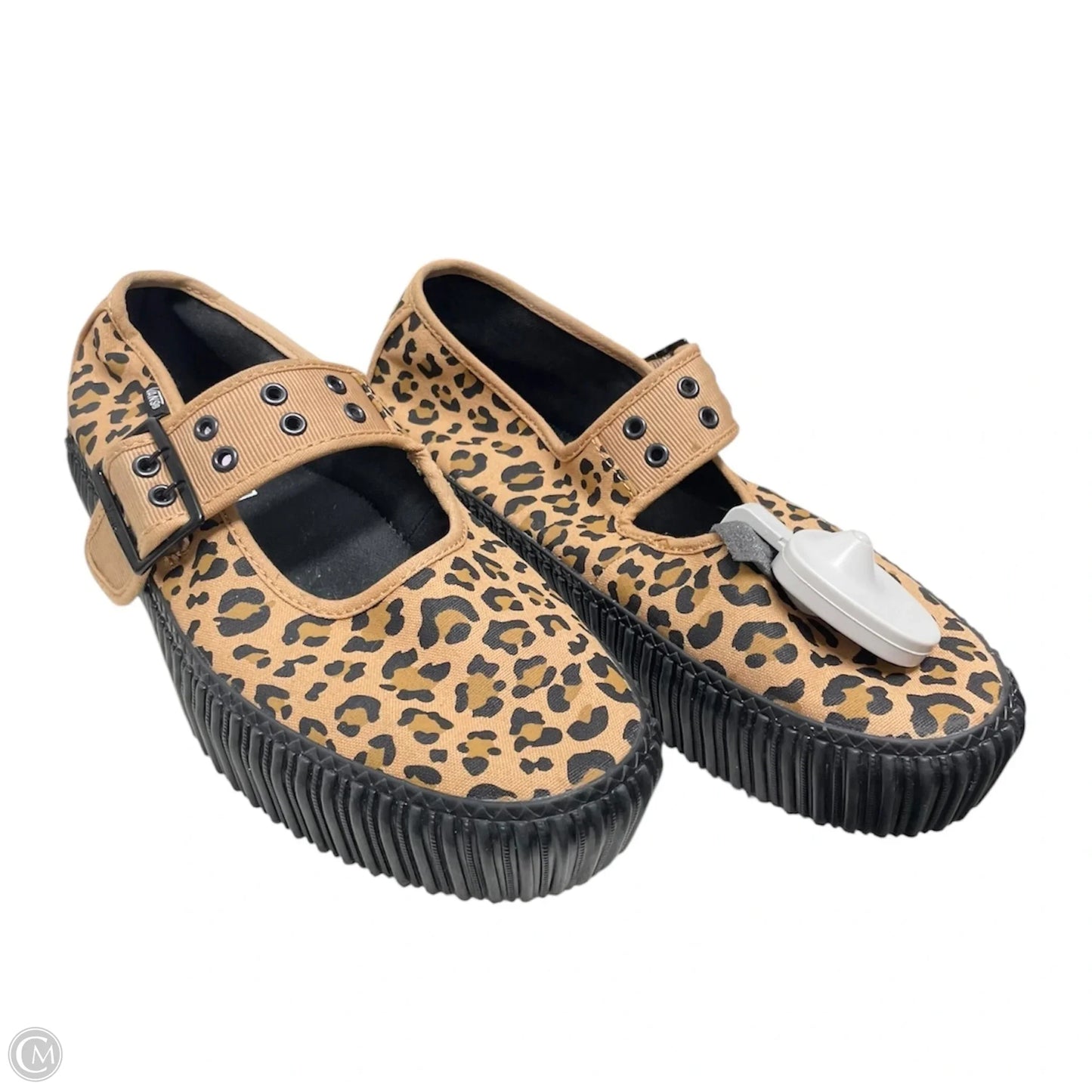 Shoes Flats By Vans In Animal Print, Size: 9