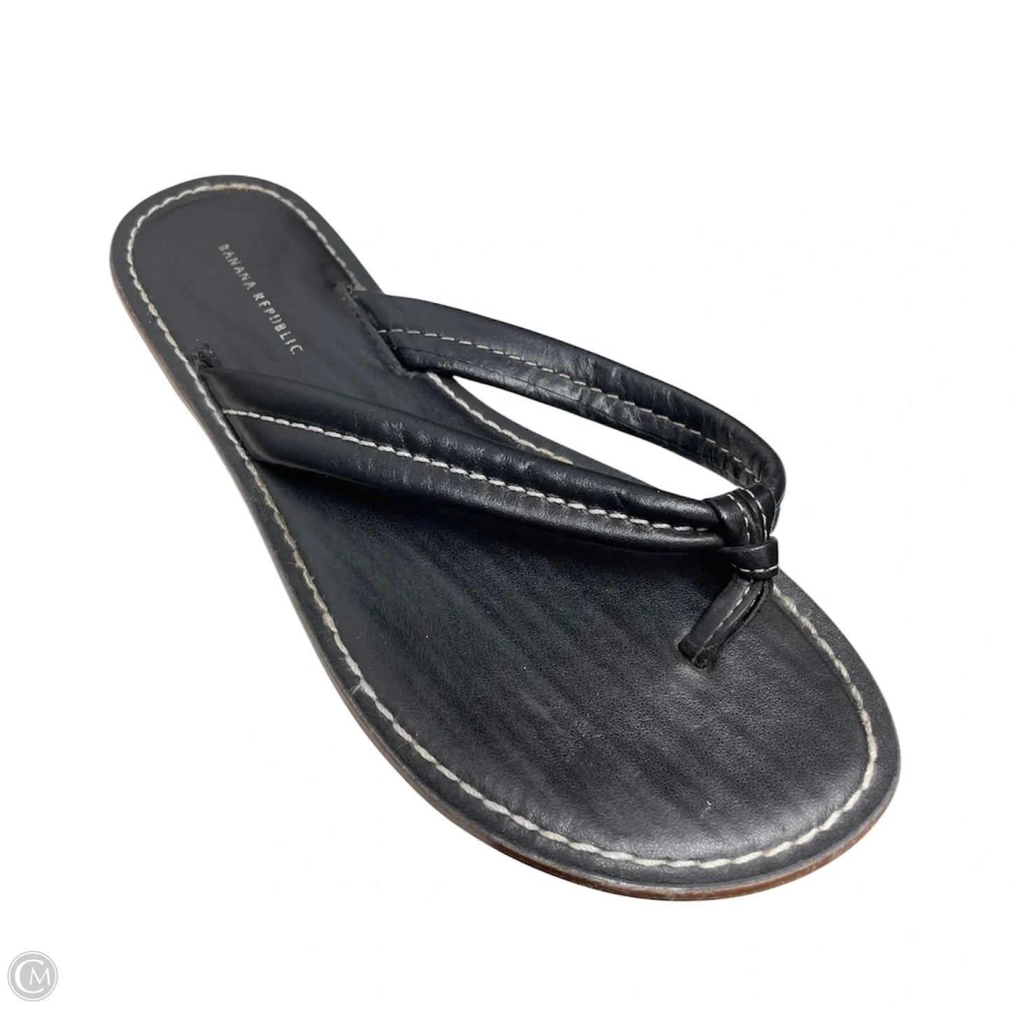 Sandals Flip Flops By Banana Republic In Black, Size: 6