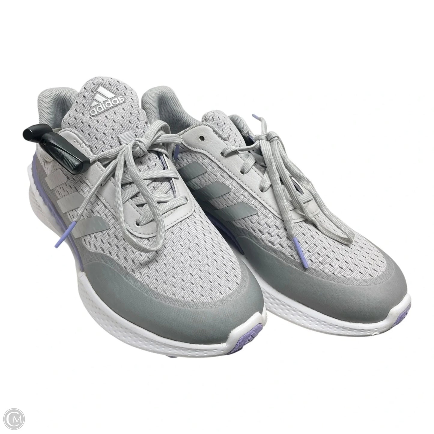 Shoes Athletic By Adidas In Grey & Purple, Size: 7.5