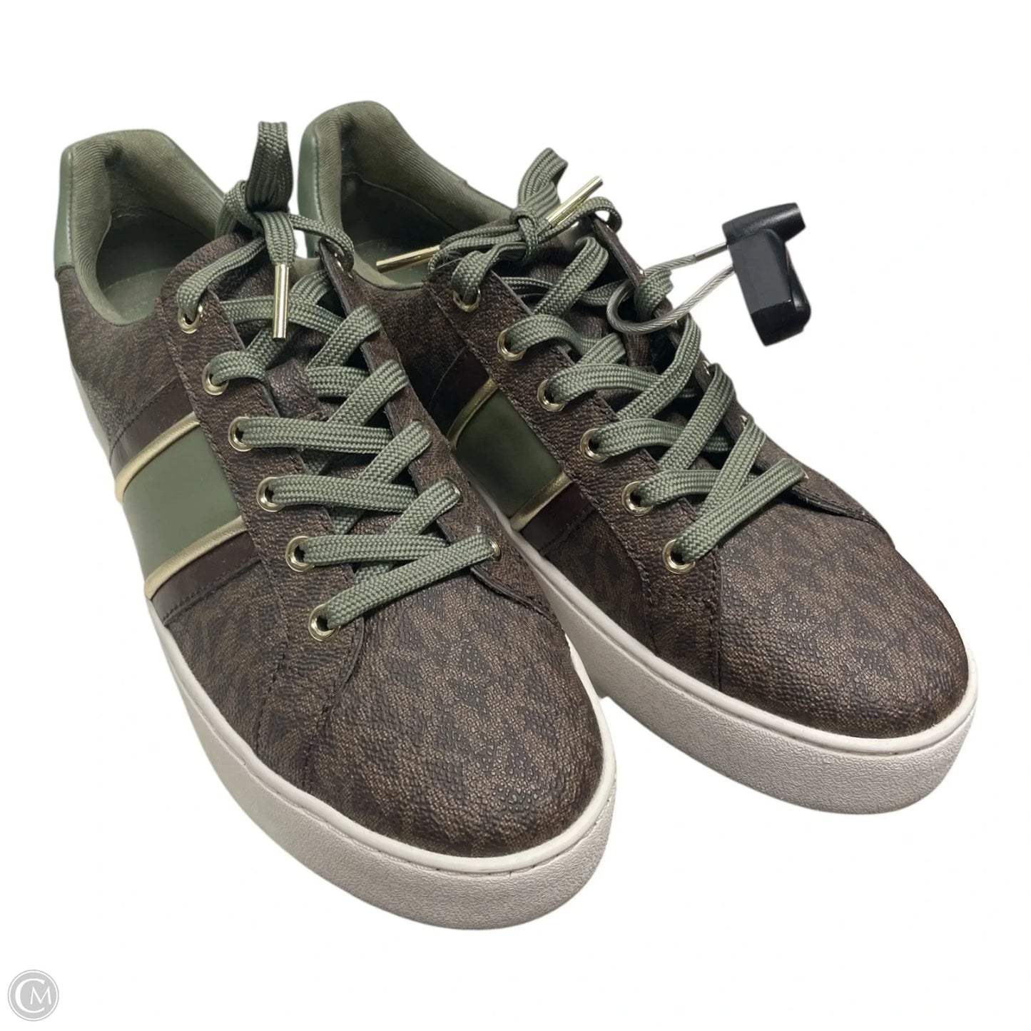 Shoes Sneakers By Michael By Michael Kors In Brown & Green, Size: 8