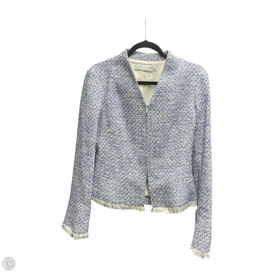 Jacket Other By M.M. LA FLEUR In Blue & White, Size: 6
