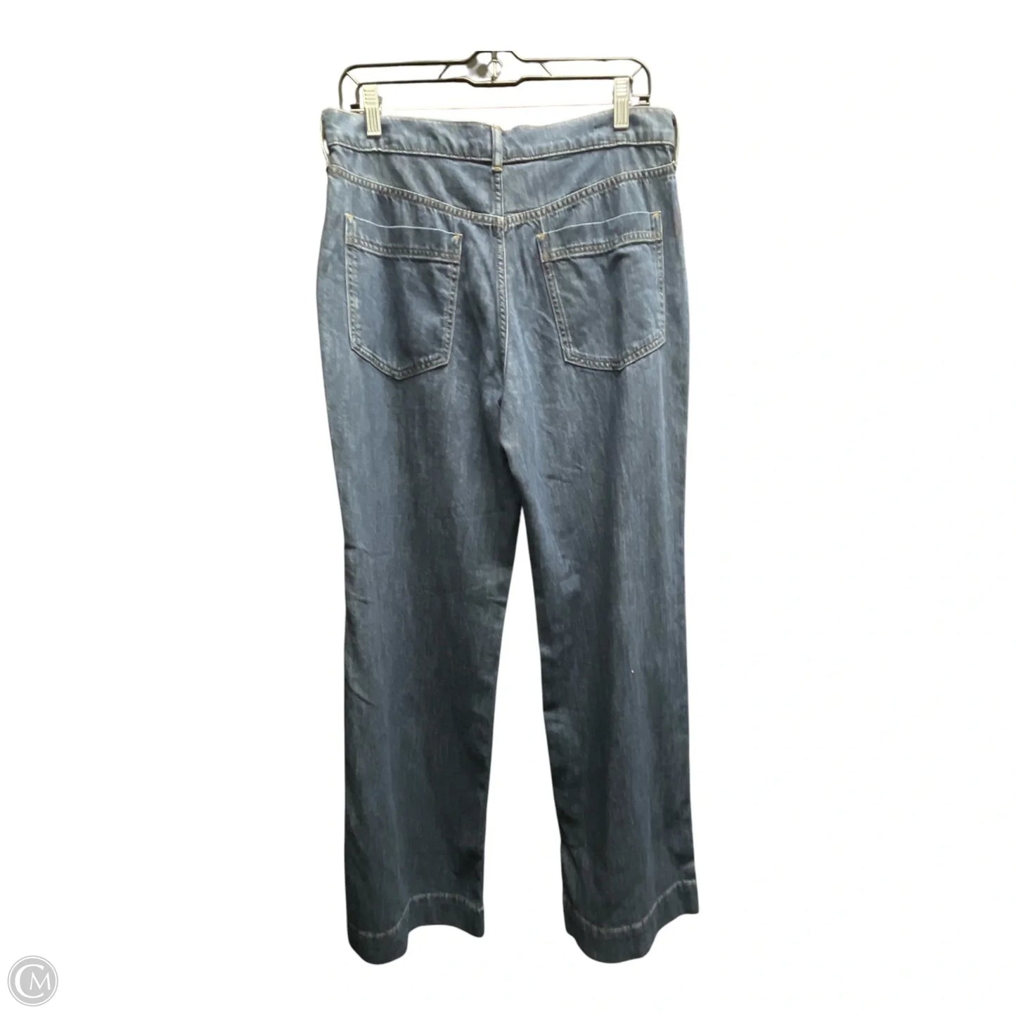 Jeans Wide Leg By J. Crew In Blue Denim, Size: 8