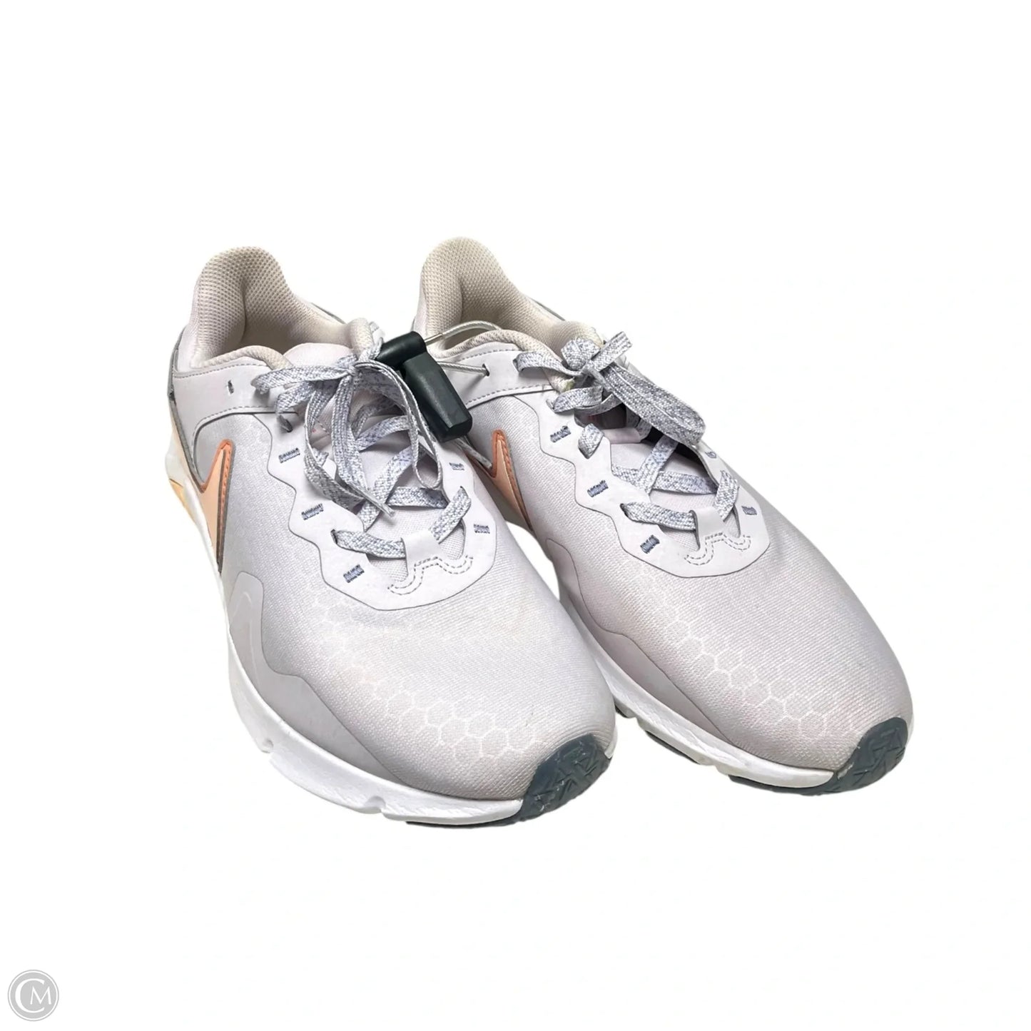 Shoes Athletic By Nike In Grey & Orange, Size: 10