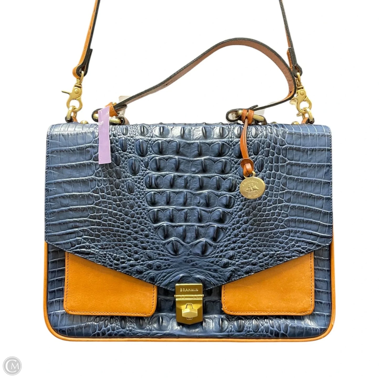 Handbag Designer By Brahmin, Size: Large