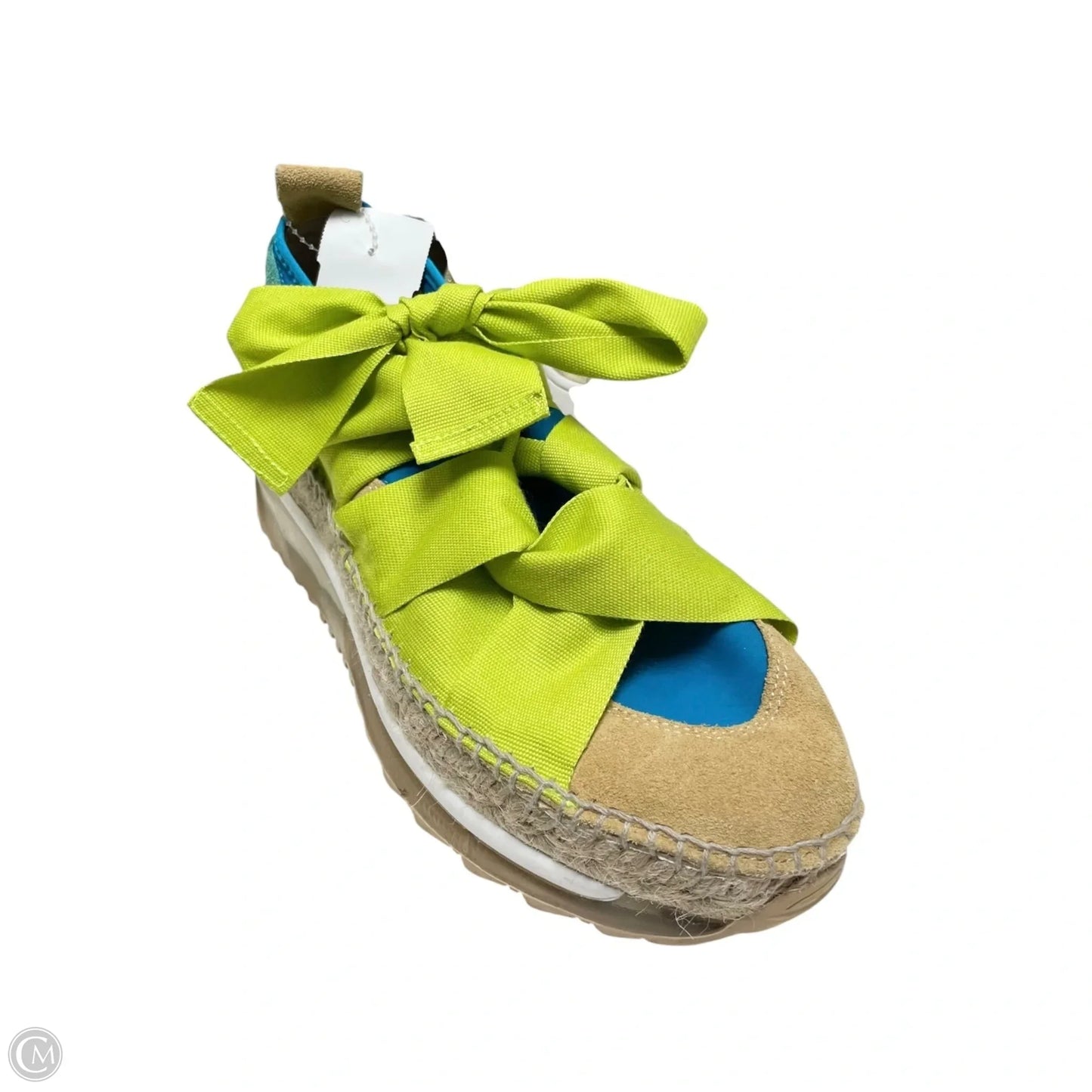 Shoes Sneakers By Free People In Blue & Green, Size: 8.5