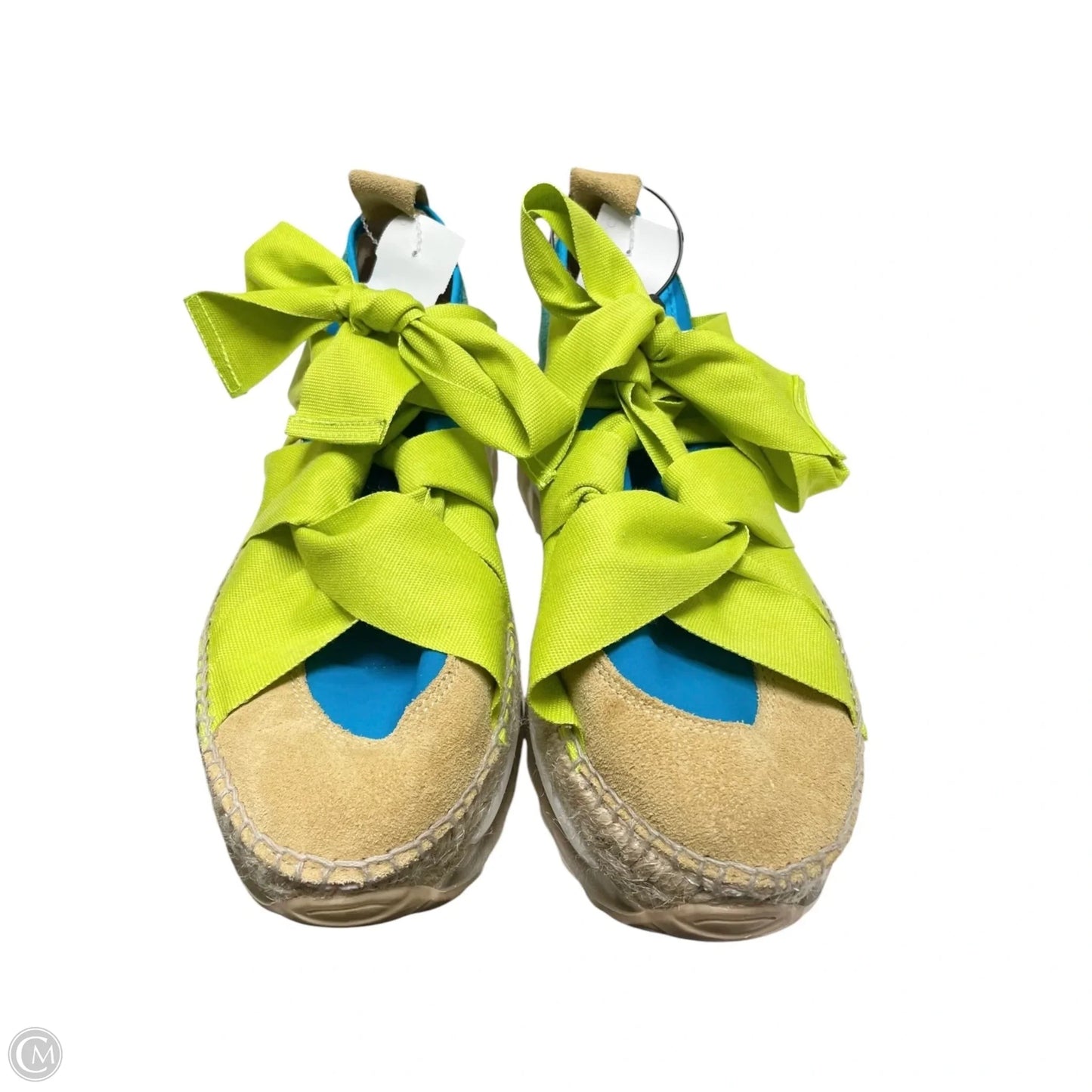 Shoes Sneakers By Free People In Blue & Green, Size: 8.5