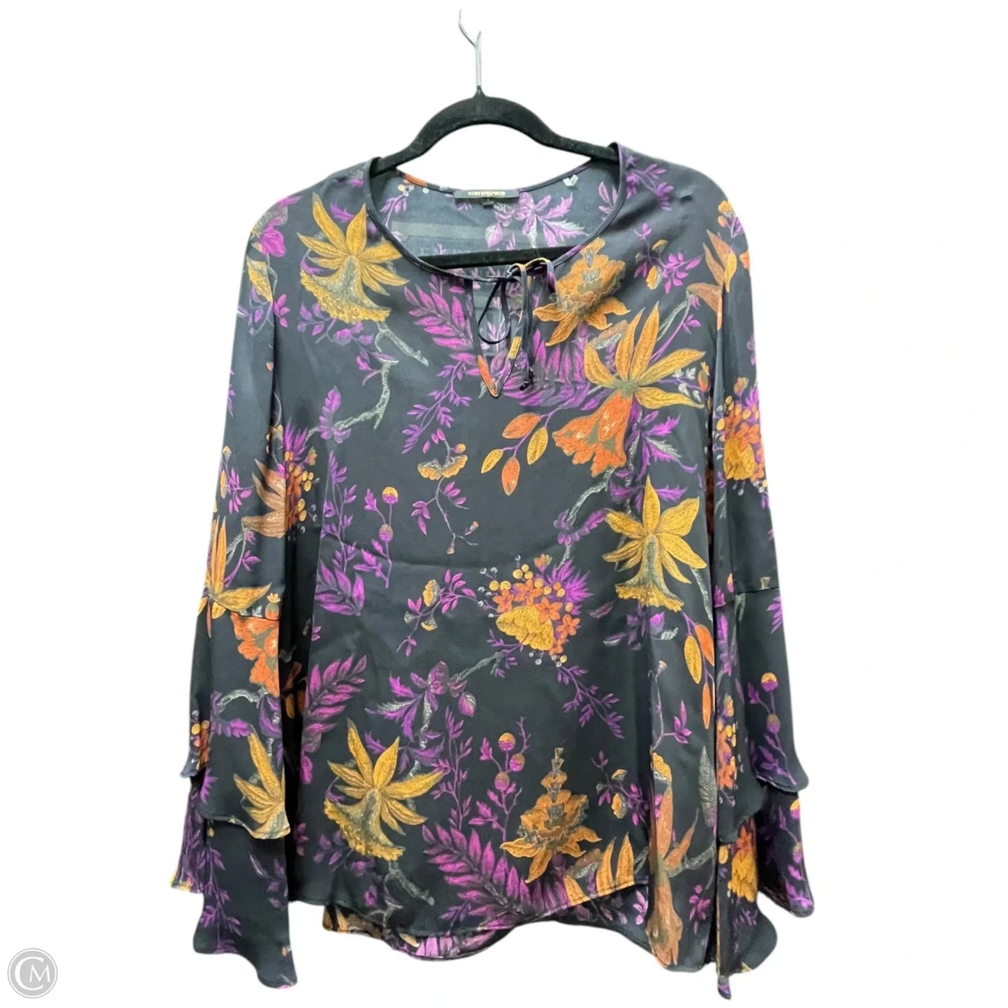 Blouse Long Sleeve By KOBI HALPERIN In Floral Print, Size: L