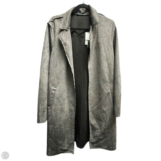 Jacket Faux Fur & Sherpa By Tahari In Taupe, Size: L