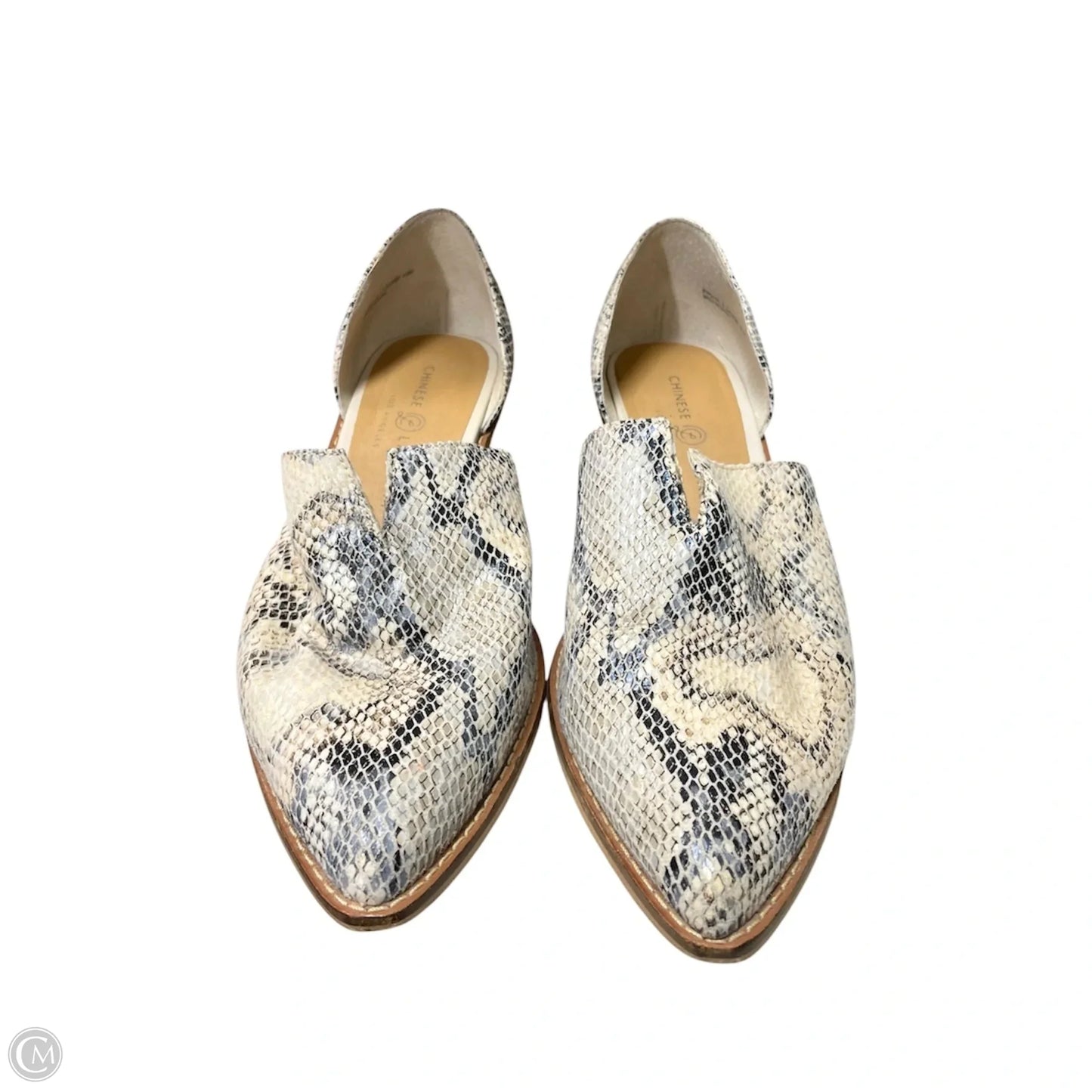 Shoes Flats By Chinese Laundry In Snakeskin Print, Size: 7.5