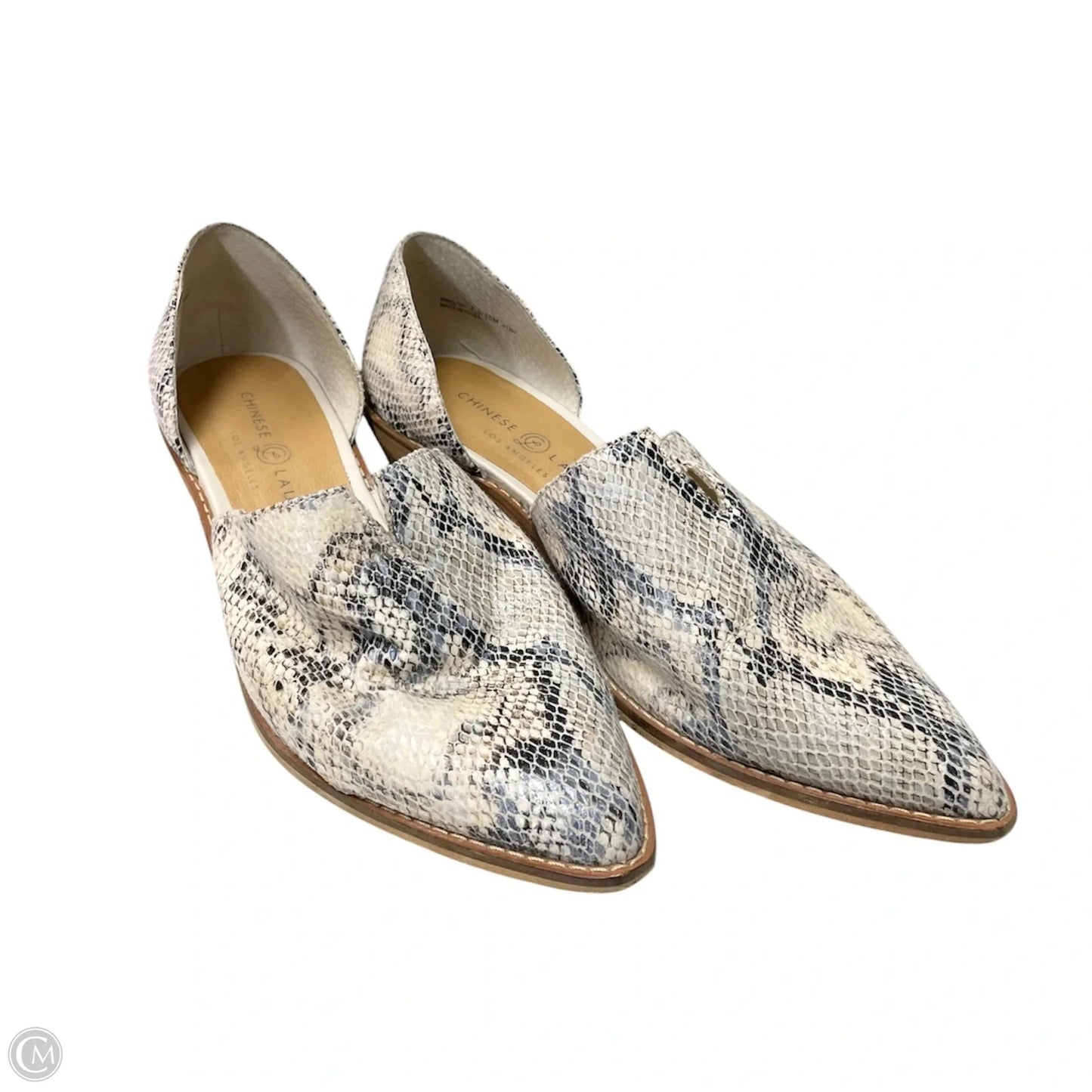 Shoes Flats By Chinese Laundry In Snakeskin Print, Size: 7.5