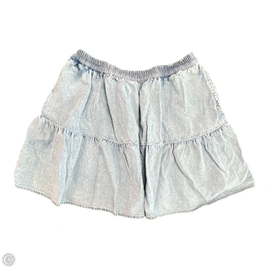 Skirt Mini & Short By American Eagle In Blue Denim, Size: M