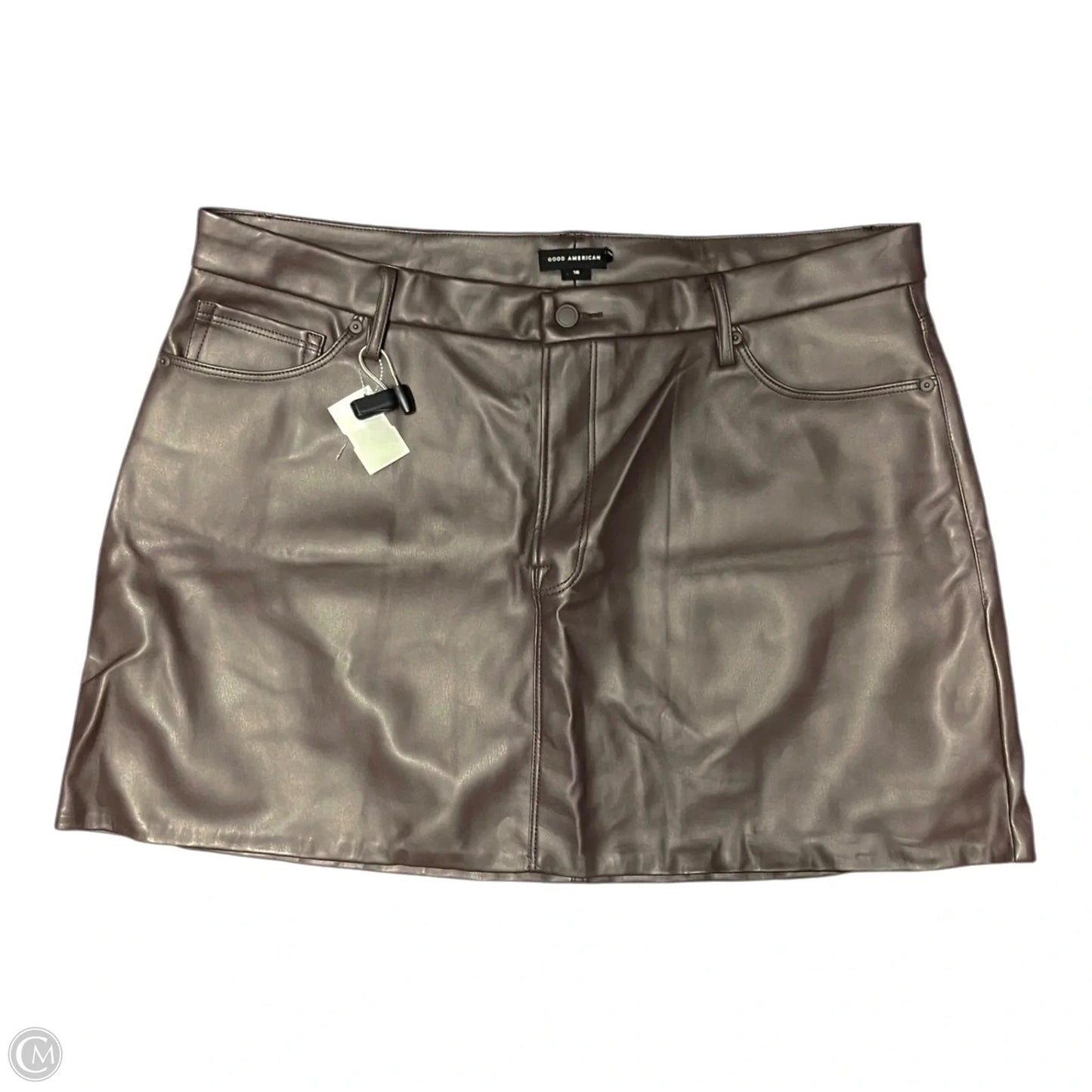 Skirt Mini & Short By Good American In Brown, Size: Xl
