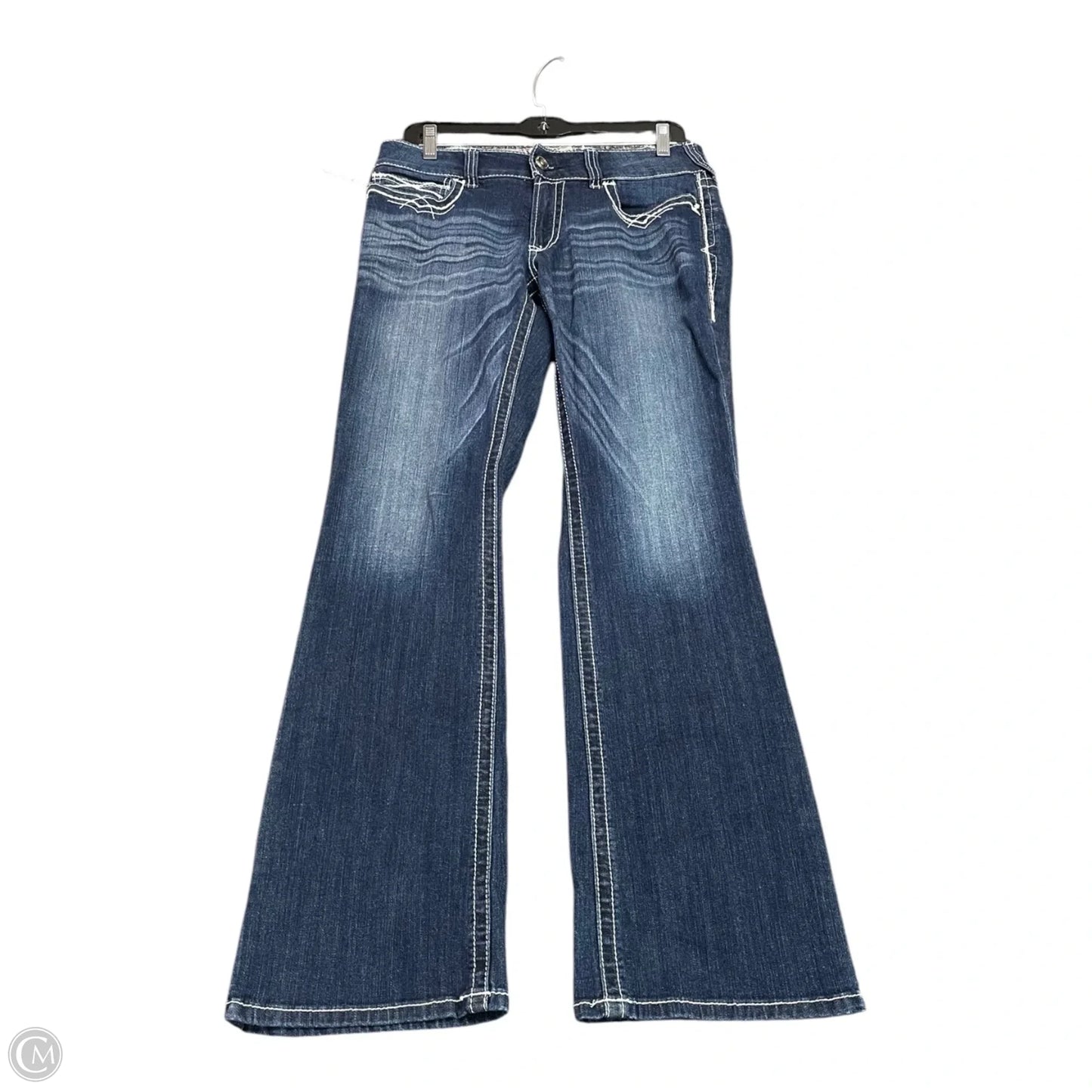Jeans Boot Cut By Ariat In Blue Denim, Size: 12
