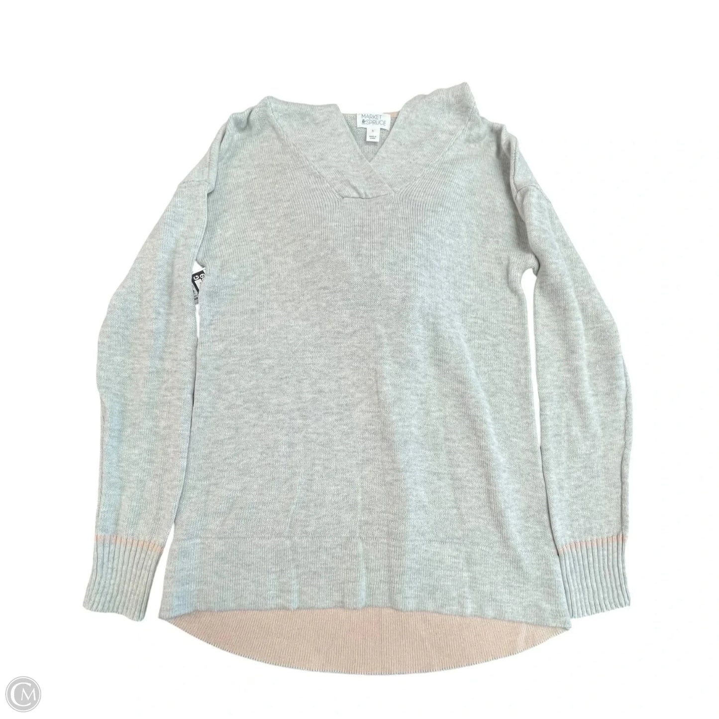 Sweatshirt Hoodie By Market & Spruce In Grey, Size: S