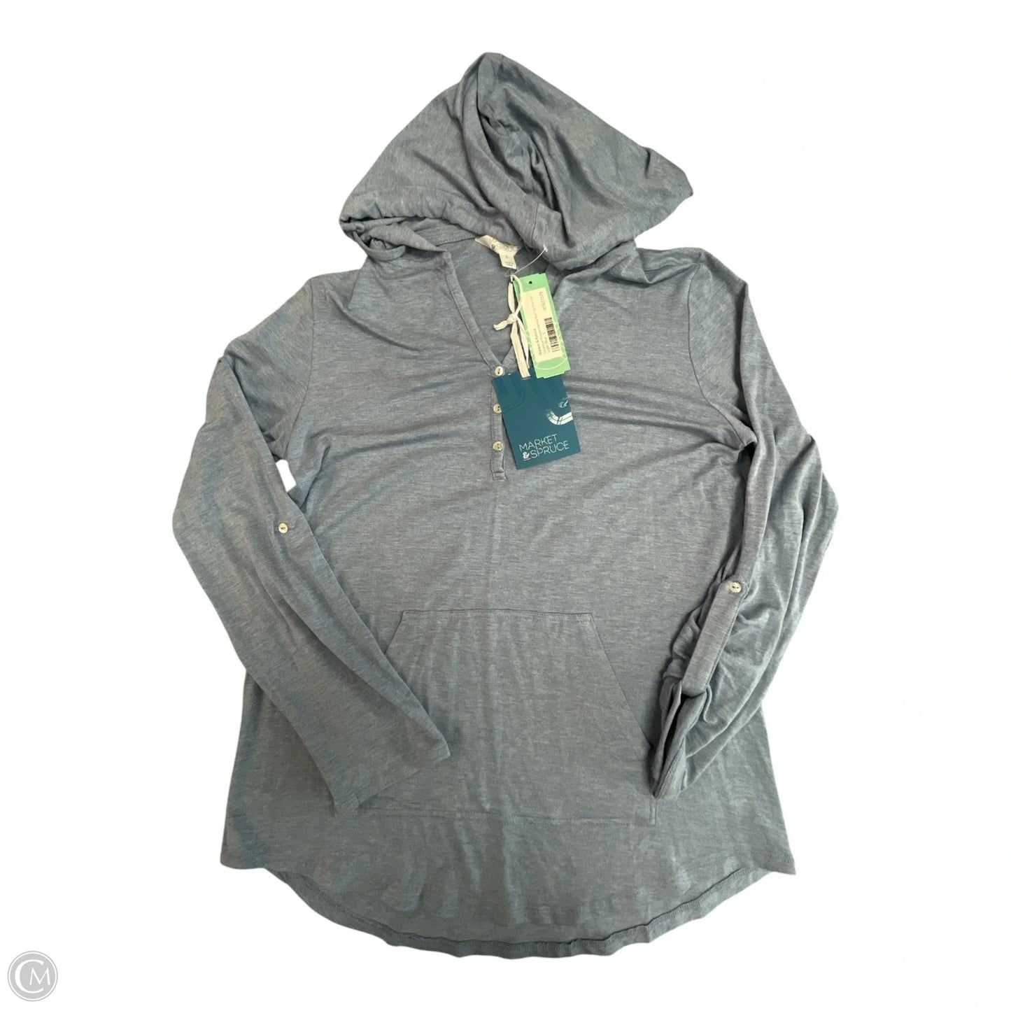 Top Long Sleeve By Market & Spruce In Blue, Size: S