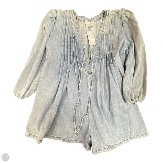 ROMPER By HAUSEN In Blue Denim, Size: L