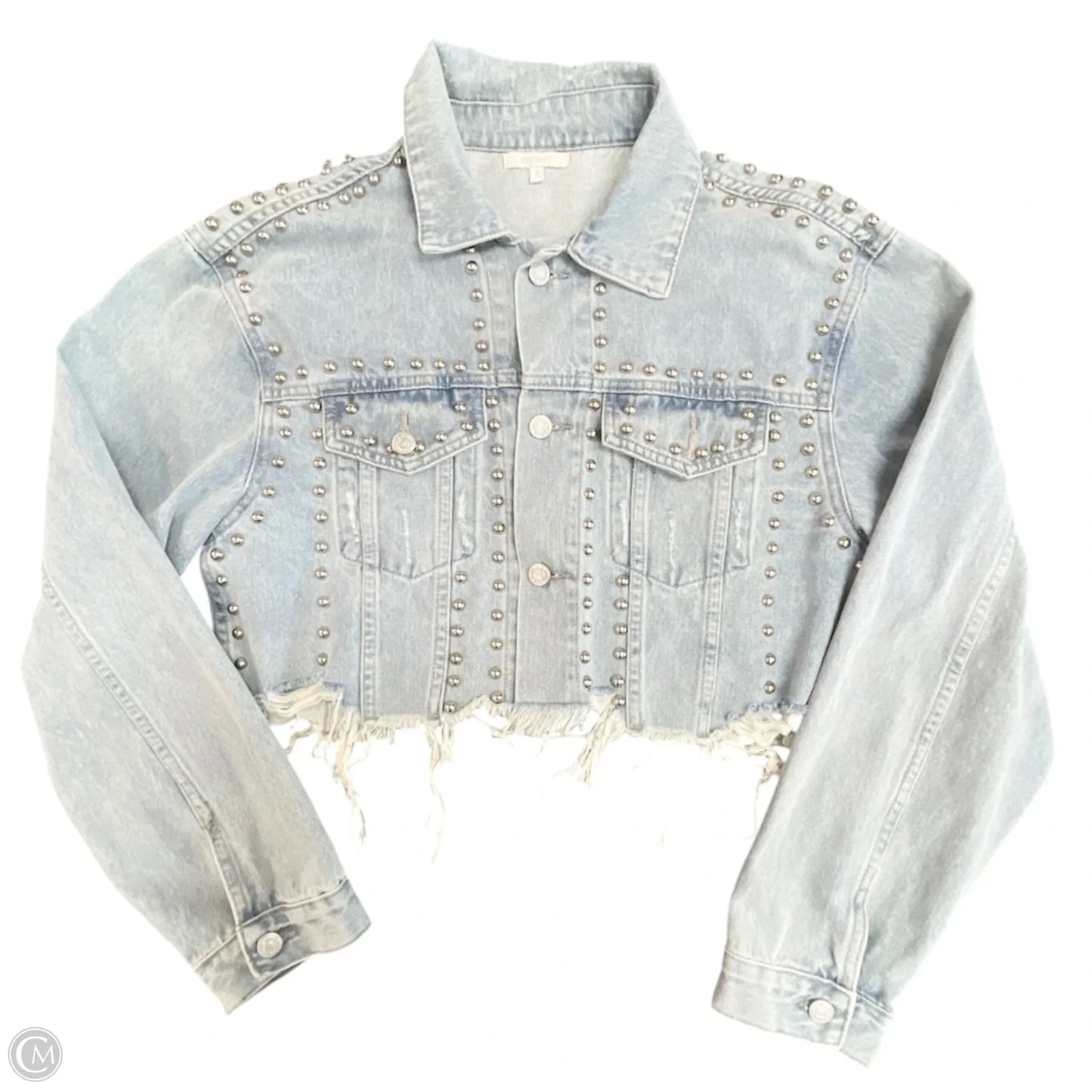 Jacket Denim By Veveret In Blue Denim, Size: M