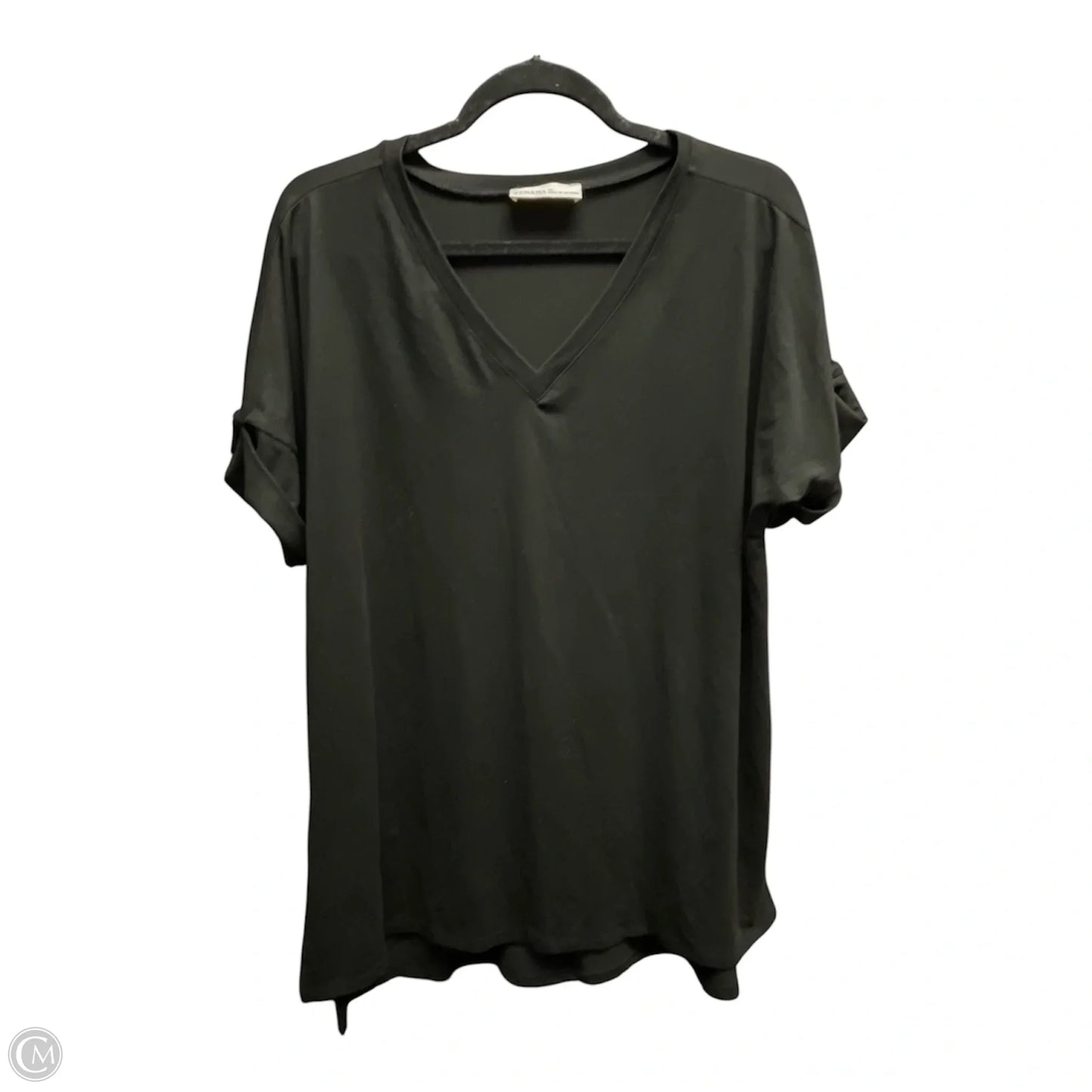 Top Short Sleeve Basic By Zenana In Black, Size: M