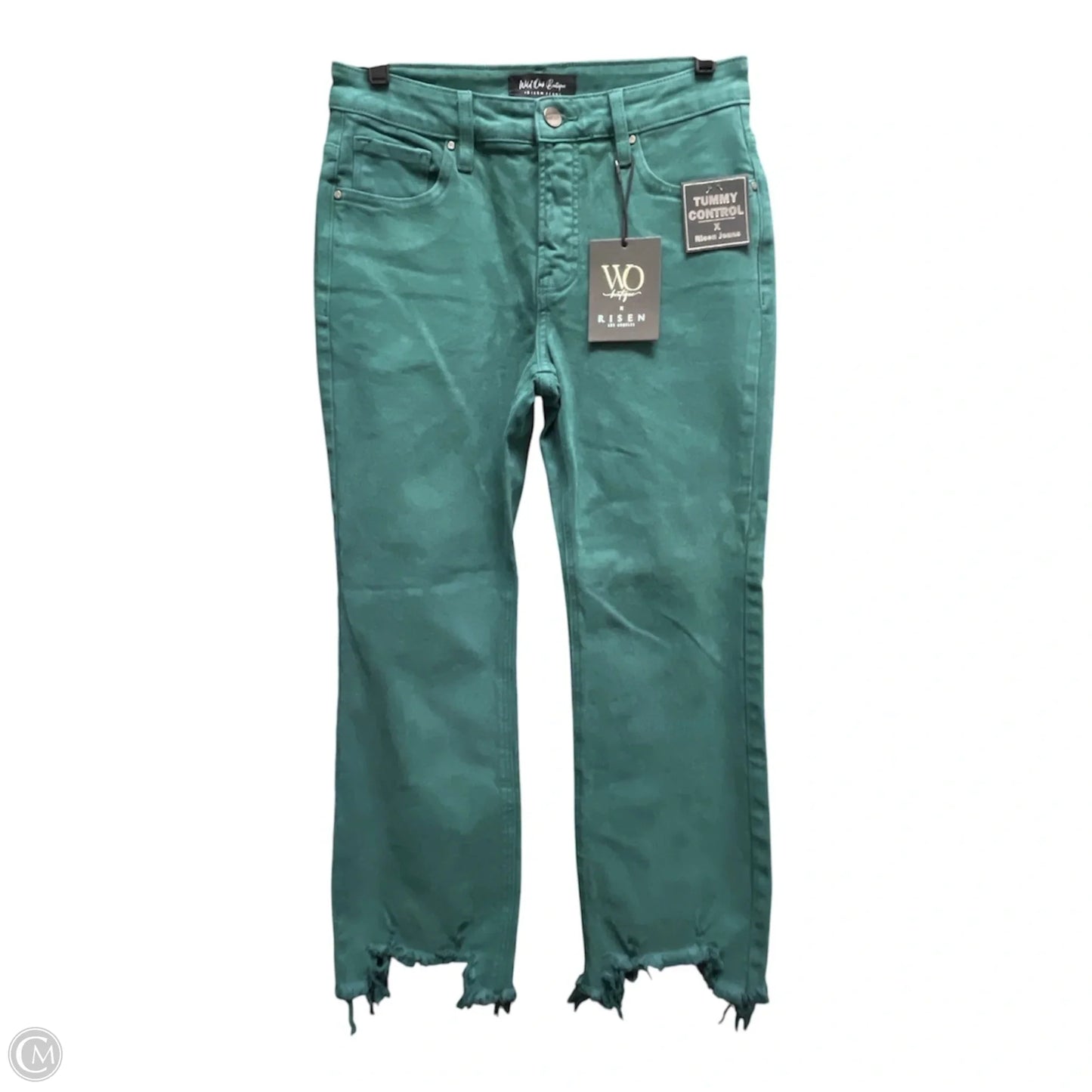 Jeans Straight By Risen In Green, Size: 4