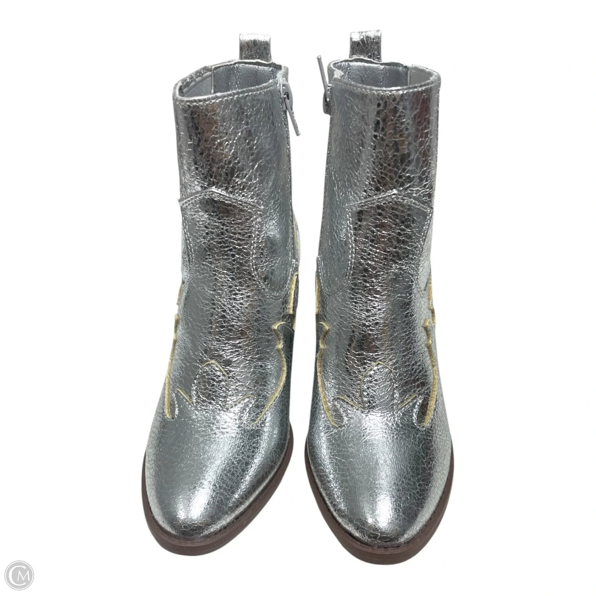 Boots Western By So In Silver, Size: 7