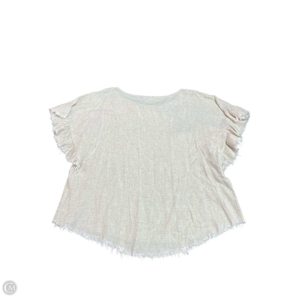 Top Short Sleeve By Umgee In Beige, Size: Xl