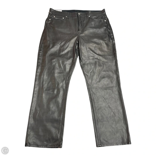 Jeans Straight By Gap In Black, Size: 14