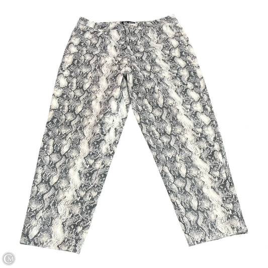 Jeans Straight By Scoop In Snakeskin Print, Size: 14