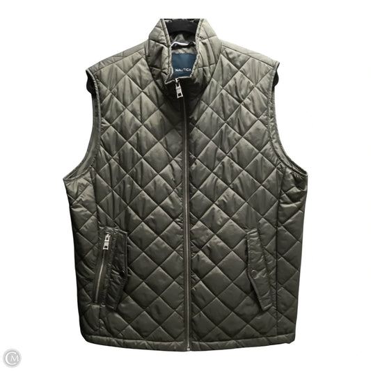 Vest Puffer & Quilted By Nautica In Green, Size: L