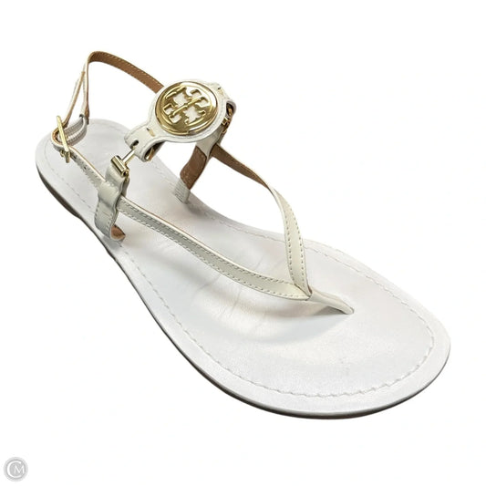 Sandals Designer By Tory Burch In White, Size: 6.5