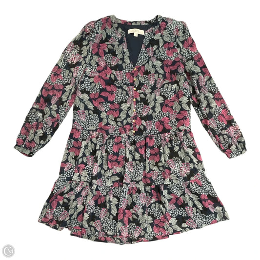 Dress Casual Short By Loft In Floral Print, Size: Xs