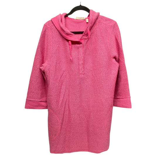 Sweatshirt Hoodie By Soft Surroundings In Pink, Size: L
