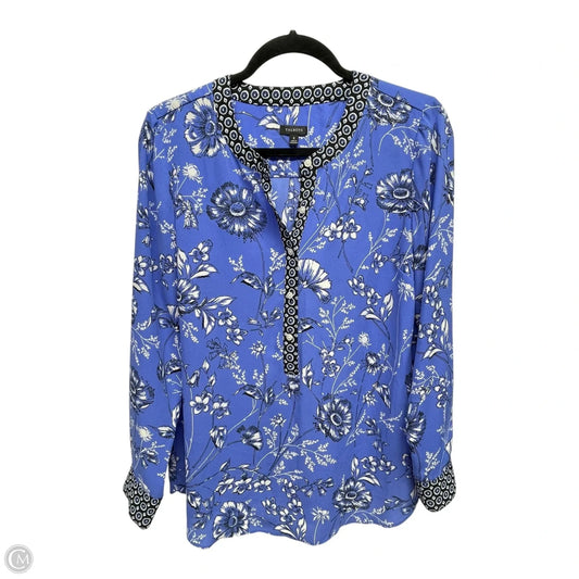 Top Long Sleeve By Talbots In Floral Print, Size: S