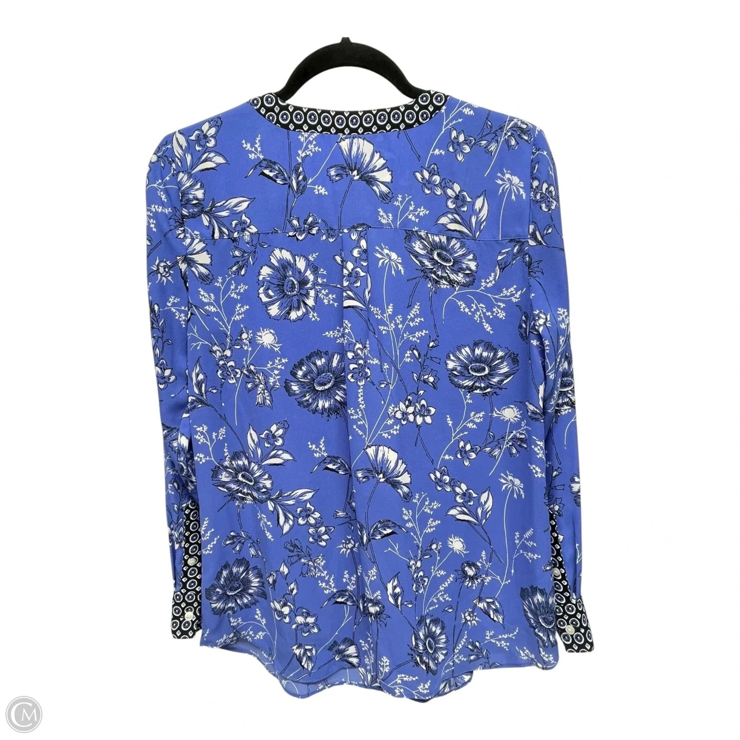 Top Long Sleeve By Talbots In Floral Print, Size: S